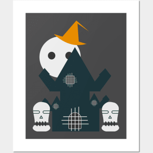 Halloween house Posters and Art